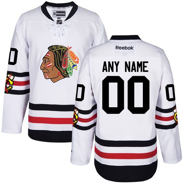 Men Chicago Blackhawks Reebok 2017 Winter Classic Premier Custom NHL Jersey